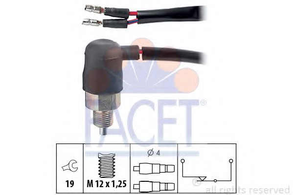 FACET 7.6048 Switch, reverse light